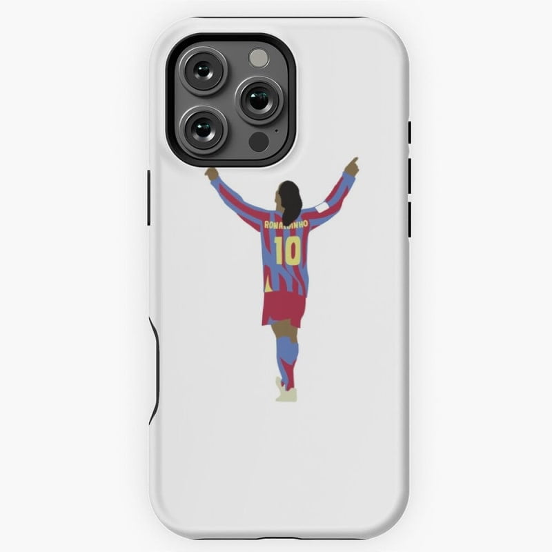 Ronaldinho FC Barcelona Minimalist G1404 Cute Graphic Print Slim Phone Case for Apple iPhone 17 16 15 14 13 Pro Max