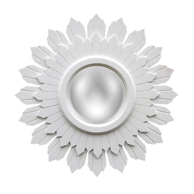 Hickory Manor HM9723BW Starburst Mirror - Bright White