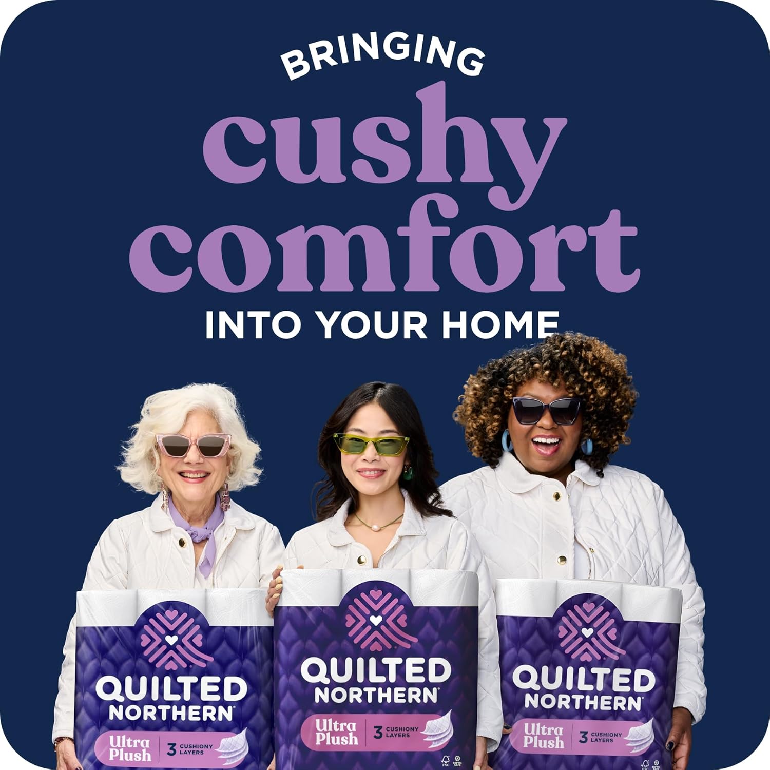 Ultra Plush , 24 Mega Rolls = 96 Regular Rolls, 3X Thicker*, 3 Ply Soft Toilet Tissue