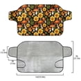 thumbnail image 5 of Xoenoiee Mushroom Sunflower Maple Leaves Print Car Windshield Cover for Ice and Snow, Heavy Duty Windshield Snow Cover Thanksgiving Decor Front Window Frost Hail Protector for Car, Truck, SUV, Van, 5 of 7