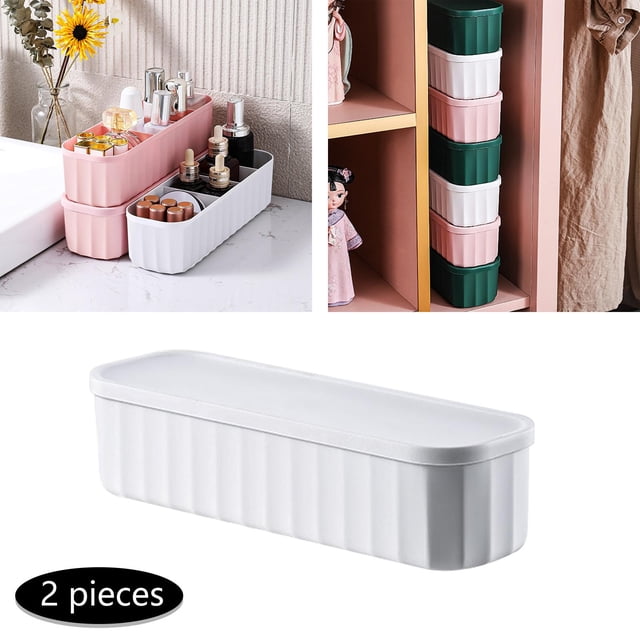 Caja de almacenamiento que ahorra espacio perfecl Con tapa apilable para interior
