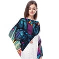 thumbnail image 4 of the Hands of Prayer Chiffon Yarn Silk Hair Scarf for Women - Breathable Translucent Lightweight Wrap Shawl - 180x73cm Size Accessory, 4 of 6