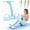 Blue, variant on Multifunction Pedal Resistance Band, 8 Tube Elastic Yoga with Handle, for Foot Pull, Back Stretch, Chest Workout