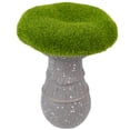 thumbnail image 3 of Northlight Small Faux Moss Mushroom Garden Statue - 6.25" - Gray, White and Green, 3 of 7