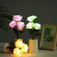 thumbnail image 5 of LED Rose Night Light with Vase - Artificial Silk Flower Lamp for Home Decor, Wedding Centerpieces, and Relaxing Gifts for Women on Birthday, Valentine's, and Anniversary, 5 of 5