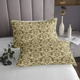 thumbnail image 3 of Boho Floral Quilt Set Victorian Queen Bedspread Set,Gothic Paisley Coverlet Set Baroque Vintage Damask Goth Quilted,Beige Ivory Antique Exotic Flowers Bohemian Decor, 3 of 5