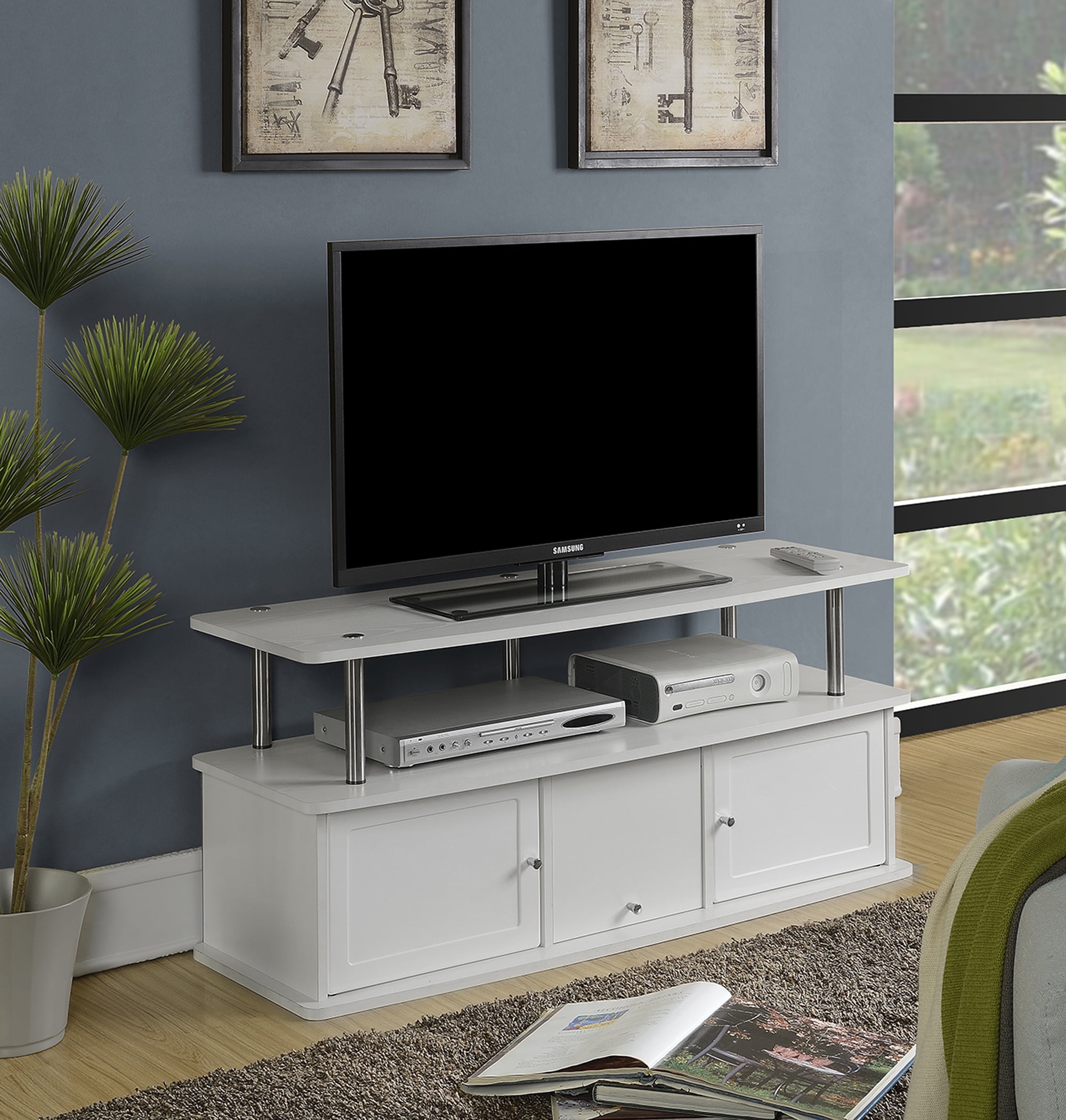 Convenience Concepts Designs2Go Cherry TV Stand with 3 for TVs