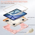 thumbnail image 5 of Case for iPad Air 13 (2026 M4/2025 M3/2024 M2)/iPad Pro 12.9 inch (2022/2021/2020/2018), 360 Degree Rotating Hand Grip Shockproof Cover with Shoulder Strap, Cherry Pink, 5 of 7