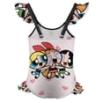 thumbnail image 2 of The Powerpuff Girls Girls Swimsuit Ruffle One-piece Beachwear Kids Cute Swimwear Summer Bathing Suit 9-11Y(140cm), 2 of 8