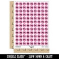 thumbnail image 2 of Southwestern Style Tribal Jackrabbit Hare Bunny 200+ Round Stickers - Light Pink - Gloss Finish - 0.50" Size, 2 of 3
