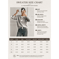 thumbnail image 5 of DOKOTOO Womens Sweater Tops Crew Neck Long Sleeve Knit Pullover Shirt 2 in 1 Layered Look Button Detail Lightweight Casual Top S-2XL, 5 of 10