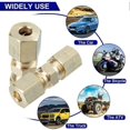 thumbnail image 3 of Compression Fitting Connector 3/16 inch OD Hydraulic Corrosion-Resistant and Brake Line Assembly, 3 of 5