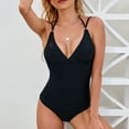 thumbnail image 2 of Nuevo traje de baño con cordones para mujer Traje de baño cómodo con cuello en V y espalda abierta OAVQHLG3B Store  lin121212, 2 of 4