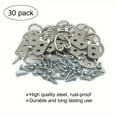 thumbnail image 4 of 30 Pack Heavy Duty D-Ring Picture Hangers, Double Holes With Screws, For Picture Frames Photos Boxed, 4 of 6