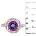 thumbnail image 2 of Everly Women's Amethyst and Topaz Rose Gold Plated Ring, 2 of 7
