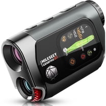 MILESEEY GenePro G1 Touchscreen & GPS Rangefinder with Slope, 43000 Preloaded Courses, 1300 Yards Laser Range Finder Golf with Red & Green Display, 0.1s Flag Pole Locking Vibration, 6X Magnification