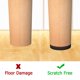 thumbnail image 4 of Yelanon Almohadillas antideslizantes para muebles, 16 piezas de 3.0 in, antideslizantes para patas de muebles, patas de muebles de goma autoadhesivas, protectores antideslizantes para pisos de madera, 4 of 5