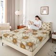 thumbnail image 4 of Castle Fairy Floral Daisy Bed Sheets for Female Men,Exotic Style King Sheets, 4 of 7