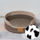 thumbnail image 5 of Cesta de cama tejida para gatos, rascador para gatos, cama de salón, accesorios para mascotas, transpirable y duradera Marrón 35cm, 5 of 9