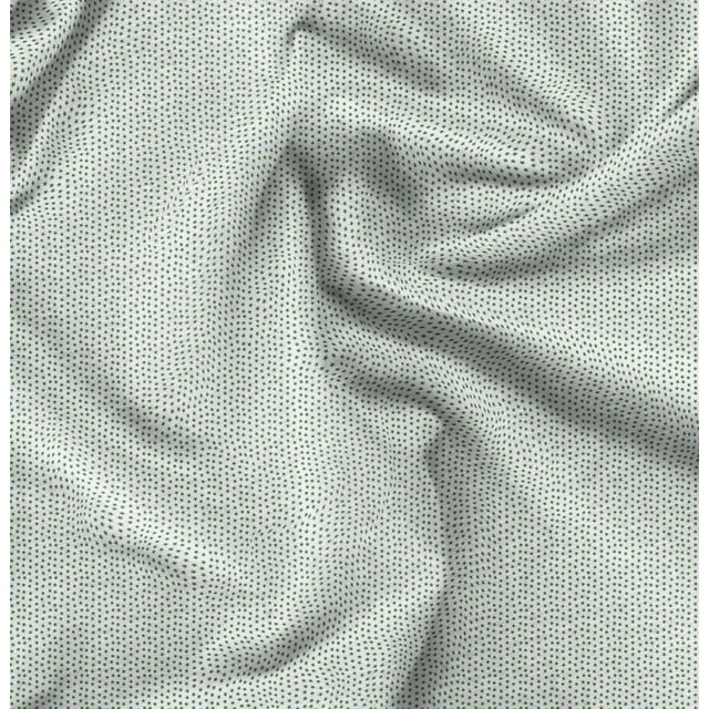 Soimoi Green polyester Crepe Fabric Stars Star Fabric Prints By Yard 52 Inch Wide