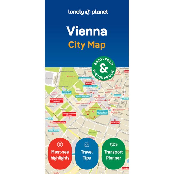Compact City Planning Maps Lonely Planet Vienna City Map: Durable, Waterproof, Easy-Fold Planning Map with Attractions & Walking Tours, (Paperback)