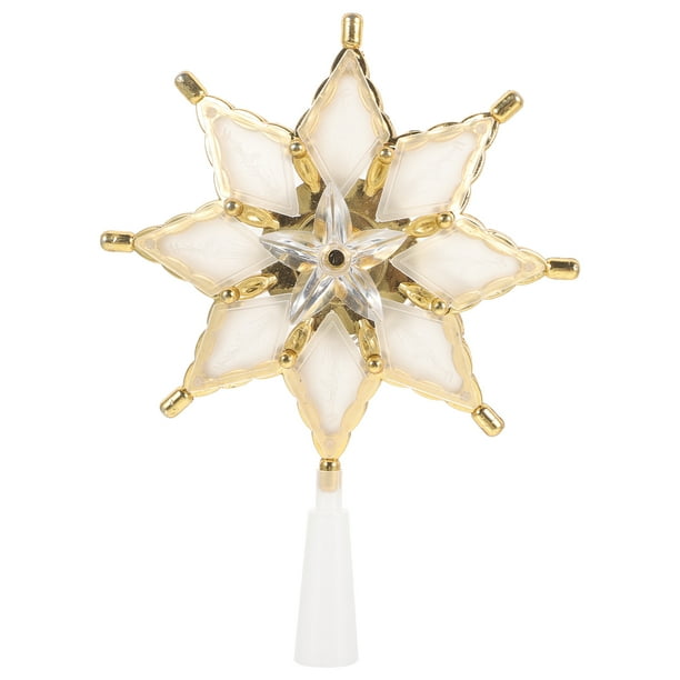 GOOHOCHY Estrella de Navidad Iluminada para la Punta del Árbol de Navidad