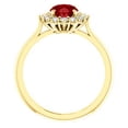 thumbnail image 2 of FB Jewels 14K Yellow Gold Chatham√•¬® Created Ruby & 3/8 CTW Diamond Ring, 2 of 3