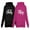 Hubbey Black / Wifey Pink, variant on Hubby & Wifey Matching Couple Hoodie His & Hers Gift For Husband and Wife Hubbey Black Medium / Wifey Pink XX-Large
