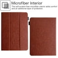 thumbnail image 2 of Universal 8 inch Tablet Case, Dteck Slim Folio Flip Protective Case Cover with Tri Fold Stand for iPad mini/Samsung Tab A 8.0/Onn 8.0/Lenovo Tab M8 all 7.5-8.5 inch Tablet,Brown, 2 of 5