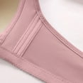 thumbnail image 4 of Plus Size Bra Women Full-Coverage Bra Feature V-Neck Soft Bra Style W-213 Pinks 3XL, 4 of 4