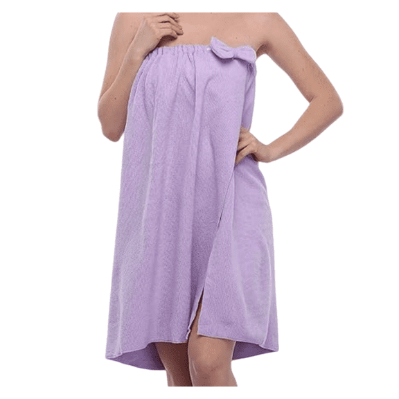 Women's Bath Towels, Microfiber Shower Wrap Robes Spa Body Wrap Bathrobe Ultra Absorbent Cover up Towels, Purple