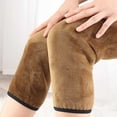 thumbnail image 6 of Autumn Winter Velvet Enveloping Sheepskin Double Layer Thickened Knee Warmers Leg Zippered Support Sleeves, 6 of 6
