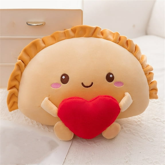 Toy Heart Dumpling Pillow - Soft Stuffed Animal for Kids - Adorable Hugging Toy for Home and