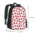 thumbnail image 2 of Balery Cartoon Strawberry Backpack for Men and Women - Durable 600D Oxford Cloth -Large Capacity, Water-Resistant School, Travel, and Hiking Bag, 2 of 7