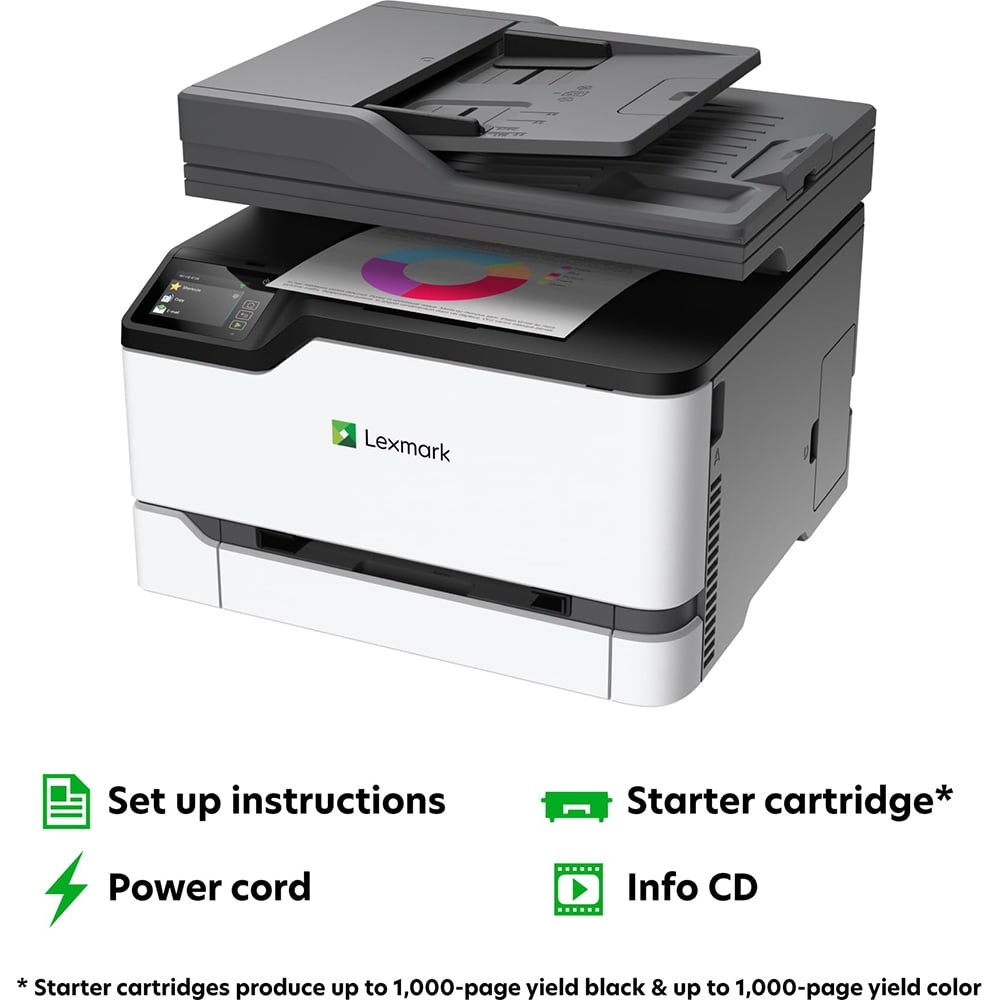 Lexmark CX431adw Wireless Color All-in-One Laser Printer (40N9370)