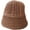 Brown, variant on CoCopeaunts Bucket Hats for Men LCE Hemp Thread Vintage Hand Knitted Hats Wide Brim Shade Breathable Cable Twist Fisherman Hat