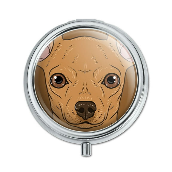 Chihuahua Face Dog Pet Pill Box