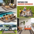 thumbnail image 4 of Black Brown Greek Key Outdoor Rug for Patio/Deck/Porch, Non-Slip Large Area Rug 3 x 5 Ft, Geometric Greece Ancient Farmhouse Geo Indoor Outdoor Rugs Washable Area Rugs, Camping Rug Carpet Runner, 4 of 8