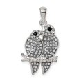 thumbnail image 6 of Sterling Silver Preciosa Crystal Parrot Couple Pendant, 6 of 7