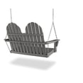 thumbnail image 2 of POLYWOOD® Vineyard Adirondack 48" Swing in Mahogany, 2 of 2