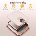 thumbnail image 5 of Magnetic Portable Charger, Ultra-Light 10000mAh 22.5W Power Bank, USB-C In & Out Fast Charging, Wireless Powerbank Compatible with iPhone 17/16/15/14 Samsung S22/S21 iPad etc (Pink), 5 of 11