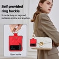 thumbnail image 2 of Allytechgroup Galaxy Flip 3 Case with Ring Holder Stand, Premium PU Leather Stylish Shockproof Anti-Scratch Portable Phone Case Cover for Samsung Galaxy Z Flip 3, Red, 2 of 9