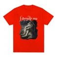 thumbnail image 3 of Camiseta divertida con estampado de lobo sentado literalmente yo, camiseta informal de algodón de manga corta de gran tamaño para hombre, camiseta vintage de hip hop unisex, 3 of 5