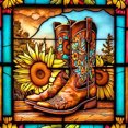 thumbnail image 3 of Kit Punto Cruz Con Botas Impresas Hilo Algodón Ecológico Bordado 11CT 50x50cm, 3 of 9