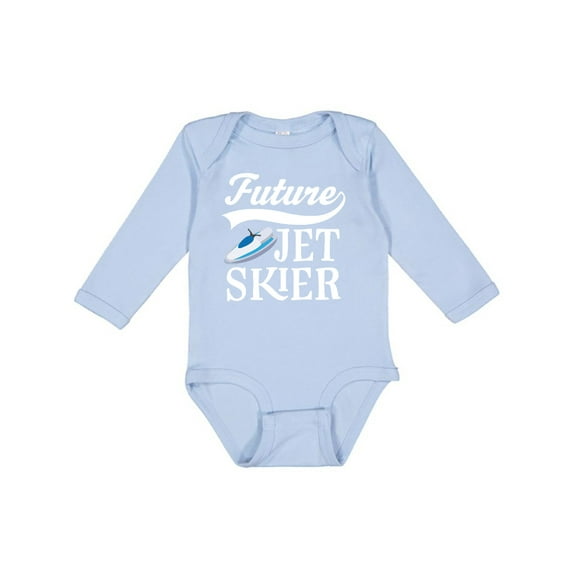 Inktastic Future Jet Skier Water Sports Skiing Boys or Girls Long Sleeve Baby Bodysuit