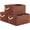 Brown—Large(16*12*8"), variant on Tegance 6-Pack Small Storage Basket Set, Storage Cube Organizer, Storage Bins, 12 x 8 x 5 Inches, Rectangle Canvas Fabric Collapsible Shelf Box with Handles, Brown