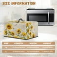 thumbnail image 5 of TSOVTHRID Sunflower Dragonfly Butterfly Print Countertop Microwave Oven Cover Dust Protection Small Appliance Toaster Ovens Dust Cover for Kitchen Decor, 18.25"W x 14.5"D x 11"H, S, 5 of 7