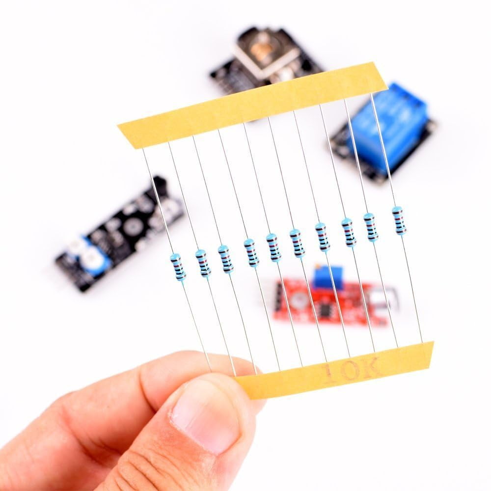 Kuman 37 in 1 Sensor Module Kit for Arduino and Raspberry Pi with Project Tutorials