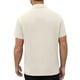 thumbnail image 4 of Ceisia Men's Casual Cotton Linen Blend V-Neck Button Short Sleeve Henley Top Beige XXL Gifts, 4 of 8