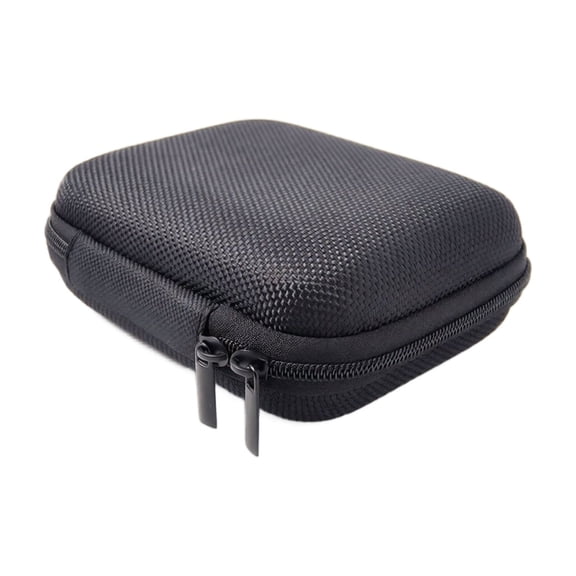 Cable Organizer Case Black Hard Shell Compact for Travel Tech Accessories
